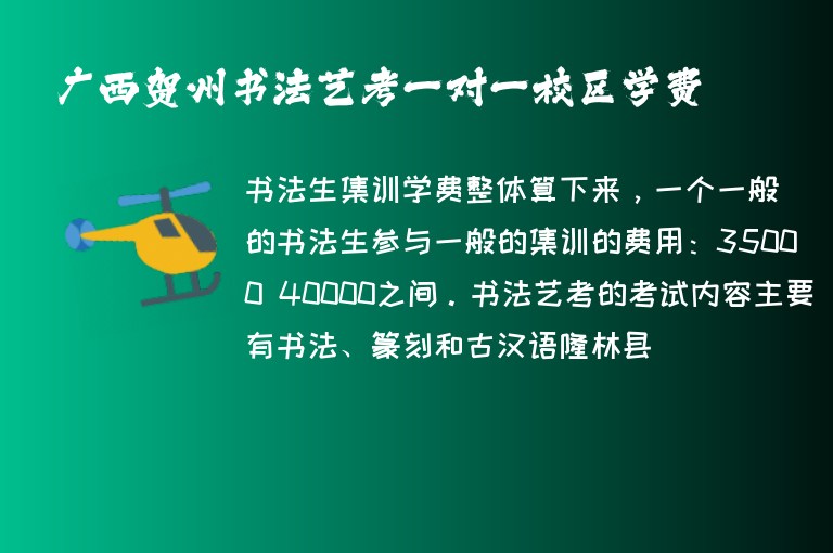 廣西賀州書(shū)法藝考一對(duì)一校區(qū)學(xué)費(fèi)