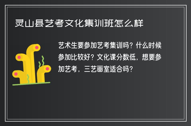 靈山縣藝考文化集訓(xùn)班怎么樣