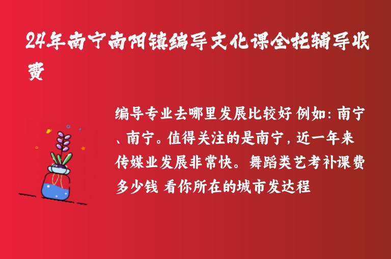 24年南寧南陽(yáng)鎮(zhèn)編導(dǎo)文化課全托輔導(dǎo)收費(fèi)