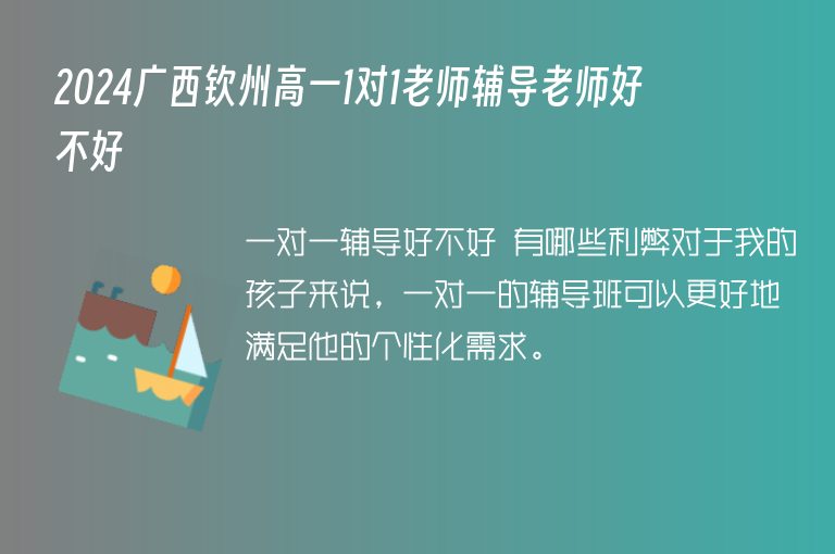 2024廣西欽州高一1對1老師輔導(dǎo)老師好不好