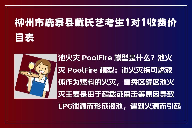 柳州市鹿寨縣戴氏藝考生1對1收費(fèi)價(jià)目表