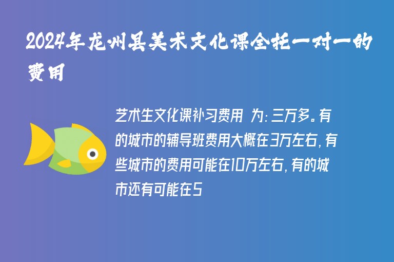 2024年龍州縣美術(shù)文化課全托一對一的費(fèi)用