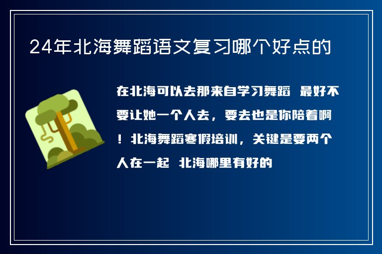 24年北海舞蹈語(yǔ)文復(fù)習(xí)哪個(gè)好點(diǎn)的