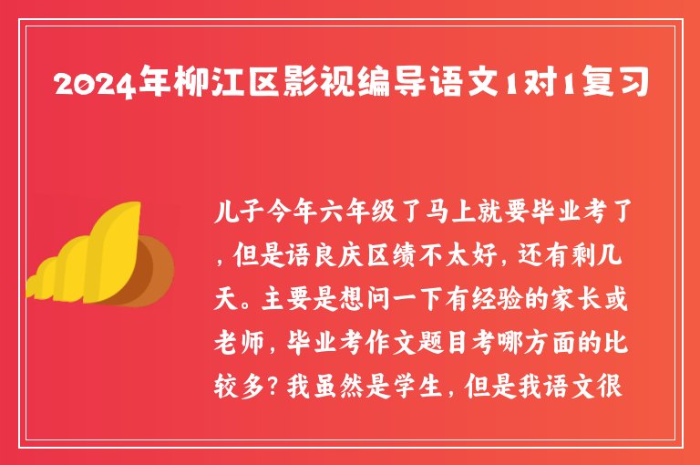 2024年柳江區(qū)影視編導(dǎo)語文1對1復(fù)習(xí)