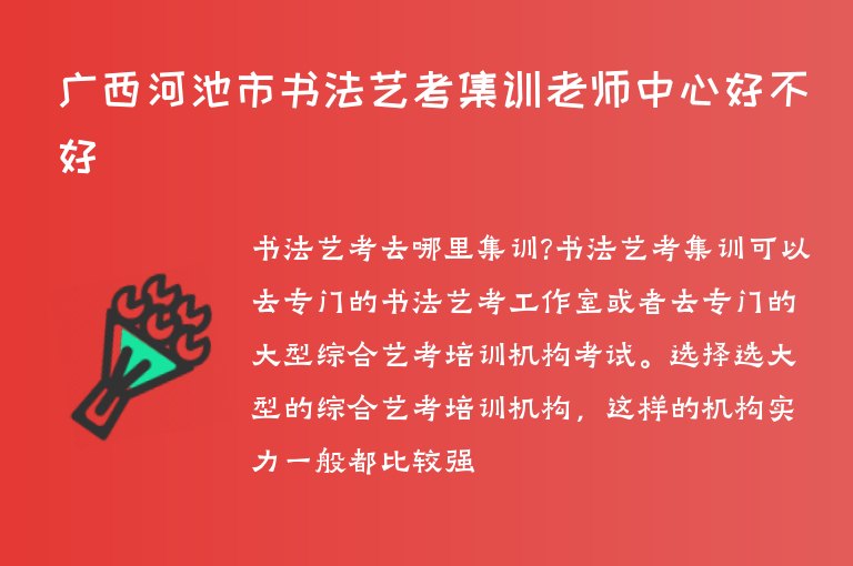 廣西河池市書法藝考集訓(xùn)老師中心好不好