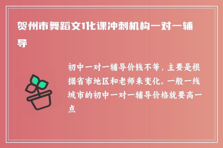 賀州市舞蹈文1化課沖刺機構(gòu)一對一輔導(dǎo)