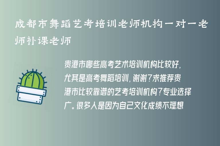 成都市舞蹈藝考培訓(xùn)老師機(jī)構(gòu)一對一老師補(bǔ)課老師