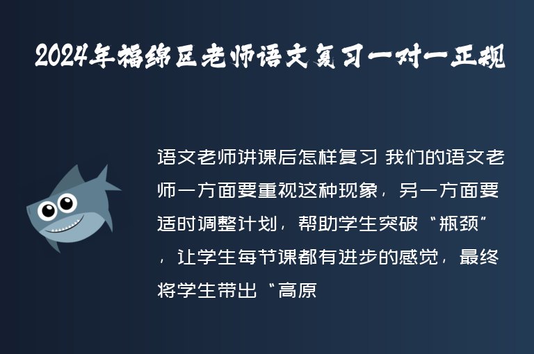 2024年福綿區(qū)老師語文復(fù)習(xí)一對(duì)一正規(guī)