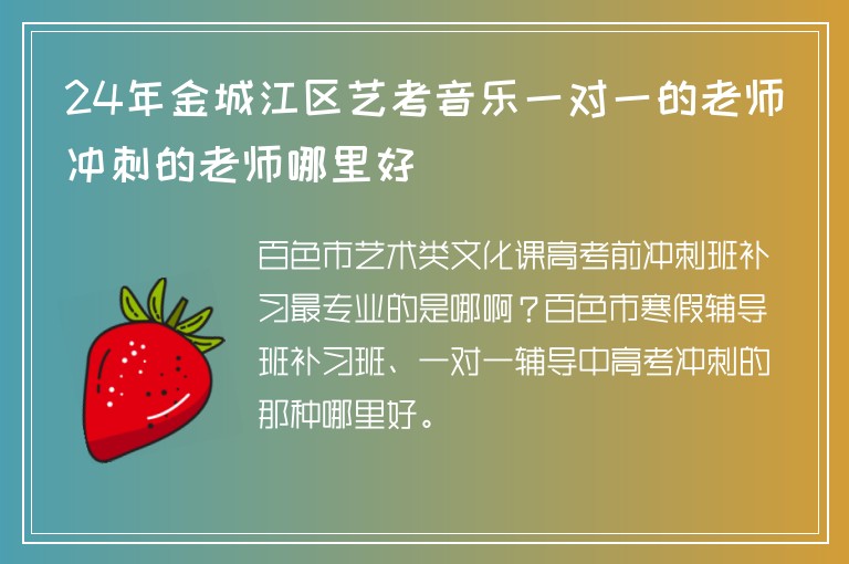 24年金城江區(qū)藝考音樂(lè)一對(duì)一的老師沖刺的老師哪里好