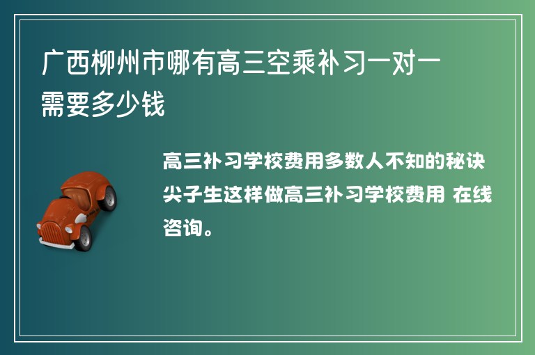 廣西柳州市哪有高三空乘補習(xí)一對一需要多少錢