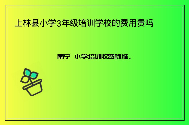 上林縣小學(xué)3年級(jí)培訓(xùn)學(xué)校的費(fèi)用貴嗎