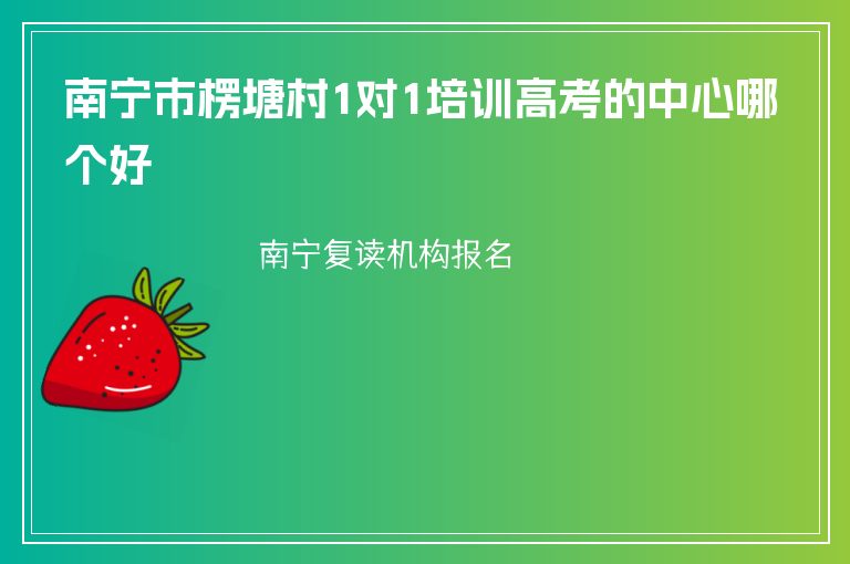 南寧市楞塘村1對(duì)1培訓(xùn)高考的中心哪個(gè)好