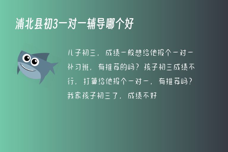 浦北縣初3一對(duì)一輔導(dǎo)哪個(gè)好