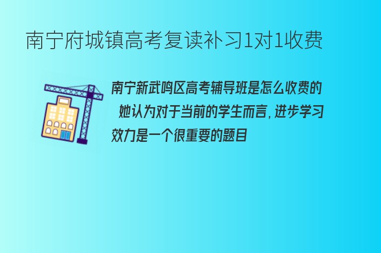 南寧府城鎮(zhèn)高考復(fù)讀補(bǔ)習(xí)1對1收費(fèi)