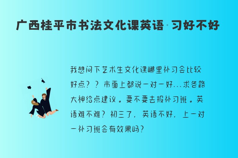 廣西桂平市書法文化課英語補(bǔ)習(xí)好不好