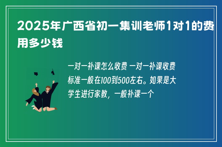 2025年廣西省初一集訓(xùn)老師1對(duì)1的費(fèi)用多少錢