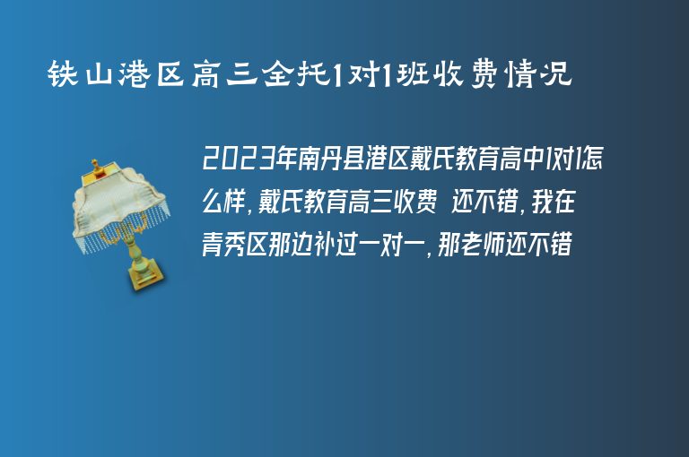 鐵山港區(qū)高三全托1對1班收費情況