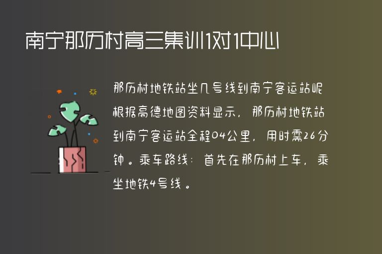 南寧那歷村高三集訓(xùn)1對(duì)1中心