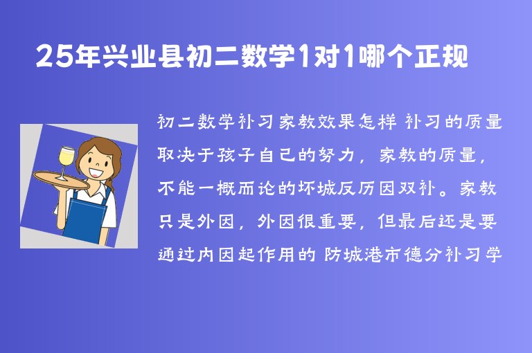 25年興業(yè)縣初二數學1對1哪個正規(guī)