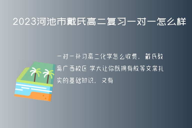 2023河池市戴氏高二復(fù)習(xí)一對一怎么樣